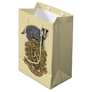 Harry Potter   Hufflepuff-Wappen mit Badger Mittlere Geschenktüte