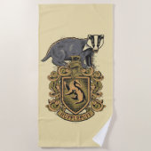 Harry Potter | Hufflepuff-Wappen mit Badger Strandtuch (Vorderseite)