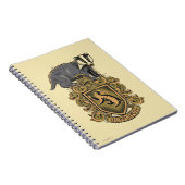 Harry Potter | Hufflepuff-Wappen mit Dachs Notizblock (Rechte Seite)