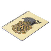 Harry Potter | Hufflepuff-Wappen mit Dachs Notizblock (Linke Seite)