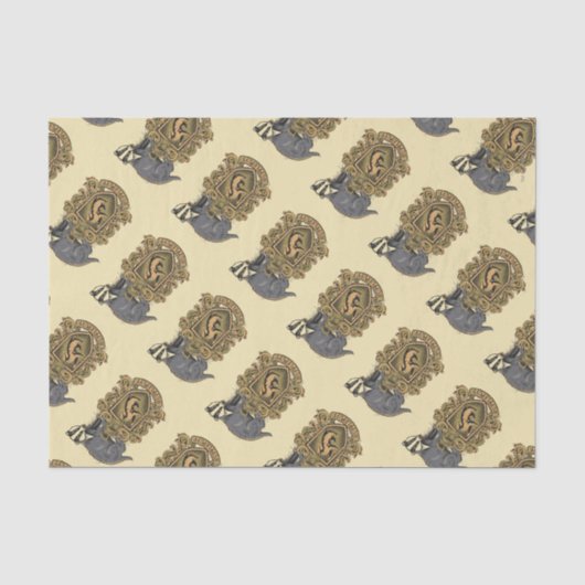 Harry Potter | Hufflepuff-Wappen mit Dachs Seidenpapier (Vorderseite)