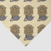 Harry Potter | Hufflepuff-Wappen mit Dachs Seidenpapier (Ausschnitt)