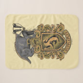 Harry Potter | Hufflepuff-Wappen mit Dachs Sherpadecke (Vorderseite (Horizontal))