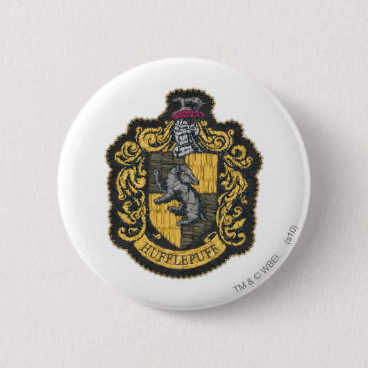 Harry Potter | Hufflepuff-Wappen-Patch Button (Vorderseite)