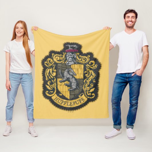Harry Potter | Hufflepuff-Wappen-Patch Fleecedecke (Beispiel)
