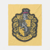 Harry Potter | Hufflepuff-Wappen-Patch Fleecedecke (Vorderseite)