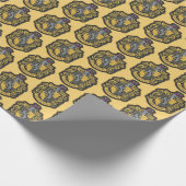 Harry Potter | Hufflepuff-Wappen-Patch Geschenkpapier (Ecke)