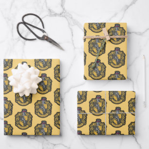 Harry Potter   Hufflepuff-Wappen-Patch Geschenkpapier Set