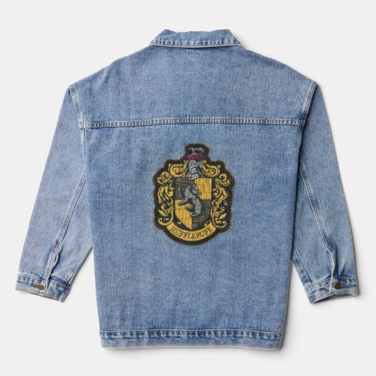 Harry Potter | Hufflepuff-Wappen-Patch Jeansjacke (Rückseite)