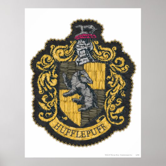 Harry Potter | Hufflepuff-Wappen-Patch Poster (Vorne)