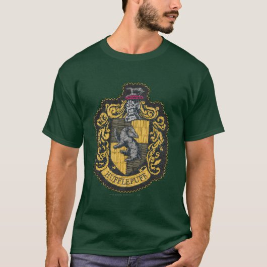 Harry Potter | Hufflepuff-Wappen-Patch T-Shirt (Vorderseite)