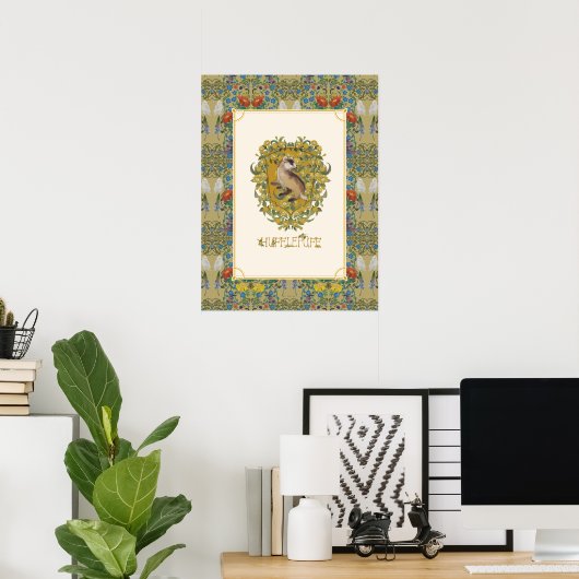 HARRY POTTER™ | HUFFLEPUFF™ Wappen Poster (Heimbüro)