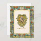 HARRY POTTER™ | HUFFLEPUFF™ Wappen Postkarte (Vorne/Hinten)