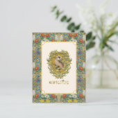 HARRY POTTER™ | HUFFLEPUFF™ Wappen Postkarte (Stehend Vorderseite)