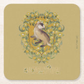 HARRY POTTER™ | HUFFLEPUFF™ Wappen Rechteckiger Pappuntersetzer (Vorderseite)