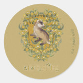 HARRY POTTER™ | HUFFLEPUFF™ Wappen Runder Aufkleber (Vorderseite)