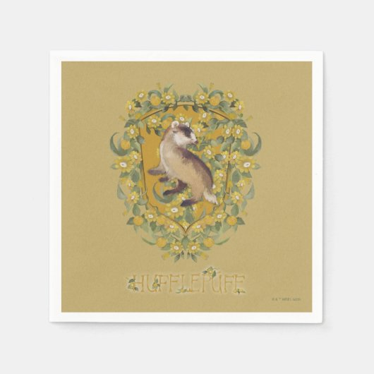 HARRY POTTER™ | HUFFLEPUFF™ Wappen Serviette (Vorderseite)