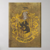Harry Potter | Hufflepuff Wappen Spray Paint Poster (Vorne)