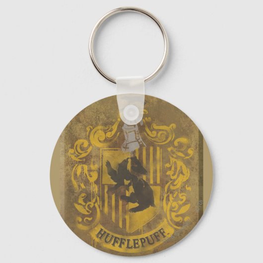 Harry Potter | Hufflepuff-Wappen-Sprayfarbe Schlüsselanhänger (Vorderseite)