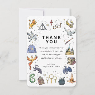 Harry Potter Icons Baby Shower Danke Einladung
