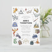 Harry Potter Icon's Baby Shower Einladung (Stehend Vorderseite)