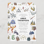 Harry Potter Icon's Baby Shower Einladung (Vorne/Hinten)