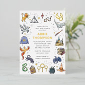 Harry Potter Icon's Baby Shower Folieneinladung (Stehend vorne)