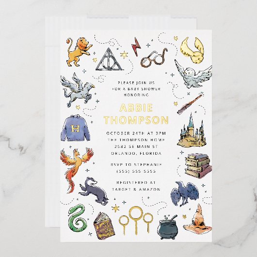 Harry Potter Icon's Baby Shower Folieneinladung (Briefumschlag)