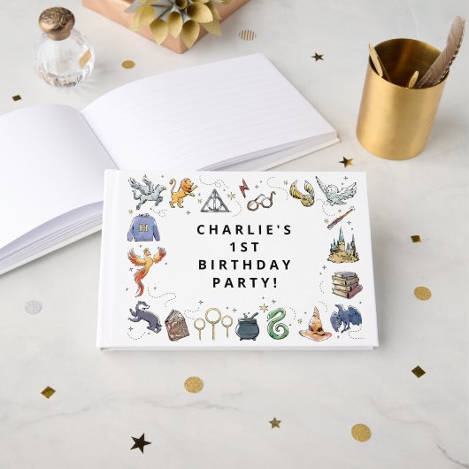 Harry Potter Icon's Birthday Gästebuch (Vorderseite Offen)