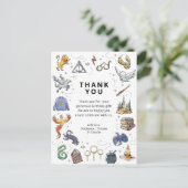 Harry Potter Icons Birthday Thank You Postkarte (Stehend Vorderseite)