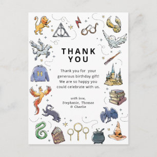 Harry Potter Icons Geburtstags-Dankeschön Postkarte