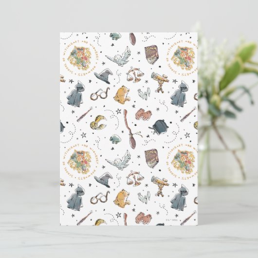 HARRY POTTER™ Icons Muster (Stehend Vorderseite)