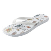 HARRY POTTER™ Icons-Muster Badesandalen (Schrägansicht)