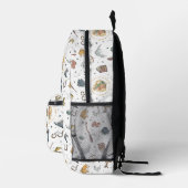 Harry Potter Icons Muster Bedruckter Rucksack (Rechts)