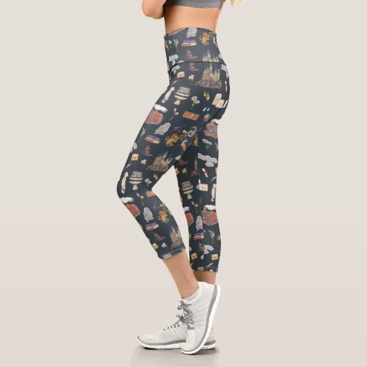 HARRY POTTER™ | Icons Muster Capri Leggings (Links)