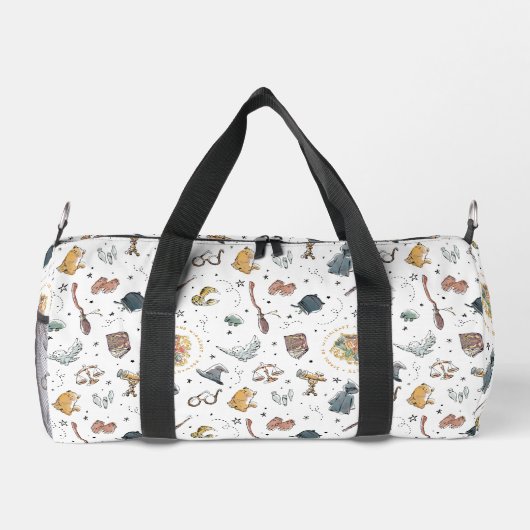 Harry Potter Icons Muster Duffle Bag (Rückseite)