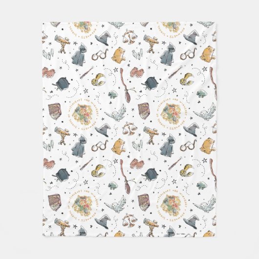 HARRY POTTER™ Icons Muster Fleecedecke (Vorderseite)