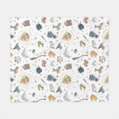 HARRY POTTER™ Icons Muster Fleecedecke (Vorderseite (Horizontal))