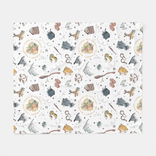 HARRY POTTER™ Icons Muster Fleecedecke (Vorderseite (Horizontal))