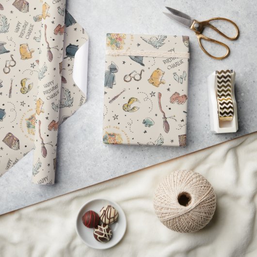 Harry Potter Icons Muster - Geburtstag Geschenkpapier (Kunsthandwerk)