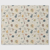 Harry Potter Icons Muster - Geburtstag Geschenkpapier (Flach)