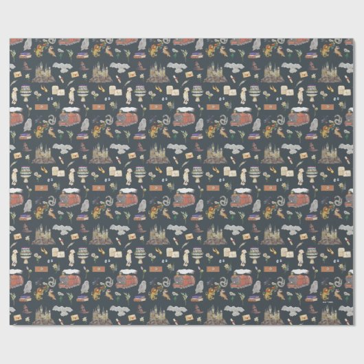 HARRY POTTER™ | Icons Muster Geschenkpapier (Flach)