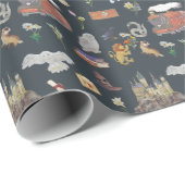 HARRY POTTER™ | Icons Muster Geschenkpapier (Rolleneckpunkt)