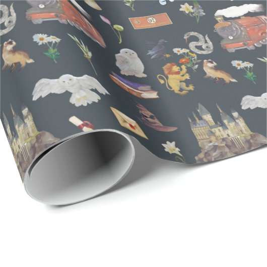 HARRY POTTER™ | Icons Muster Geschenkpapier (Rolleneckpunkt)