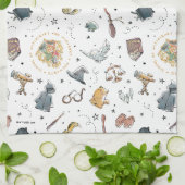 HARRY POTTER™ Icons-Muster Geschirrtuch (Gefaltet)