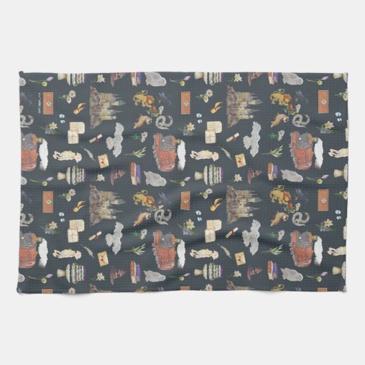 HARRY POTTER™ | Icons Muster Geschirrtuch (Horizontal)