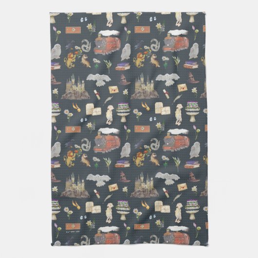 HARRY POTTER™ | Icons Muster Geschirrtuch (Vertikal)