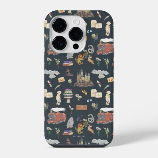 HARRY POTTER™ | Icons Muster iPhone Hülle (Rückseite)
