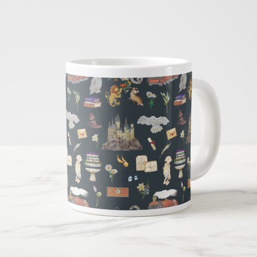 HARRY POTTER™ | Icons Muster Jumbo-Tasse (Vorderseite Rechts)