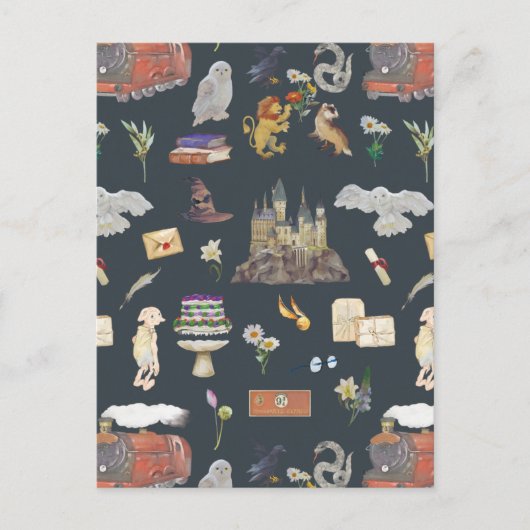 HARRY POTTER™ | Icons Muster Postkarte (Vorderseite)